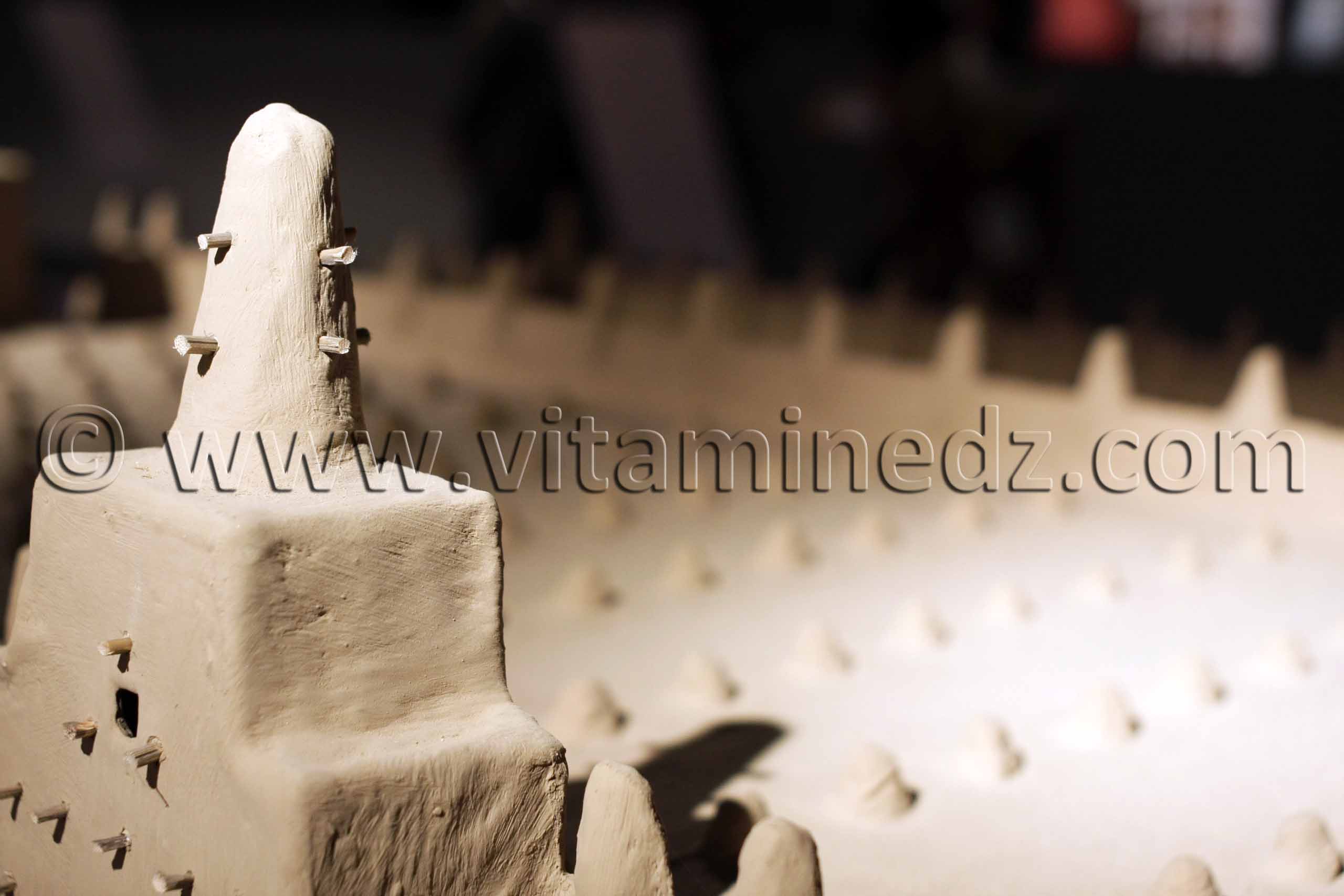 Mosquee en terre au Mali - De terre et d'argile, Exposition de Yasmine Terki (Tlemcen 2011, capitale de la culture islamique)