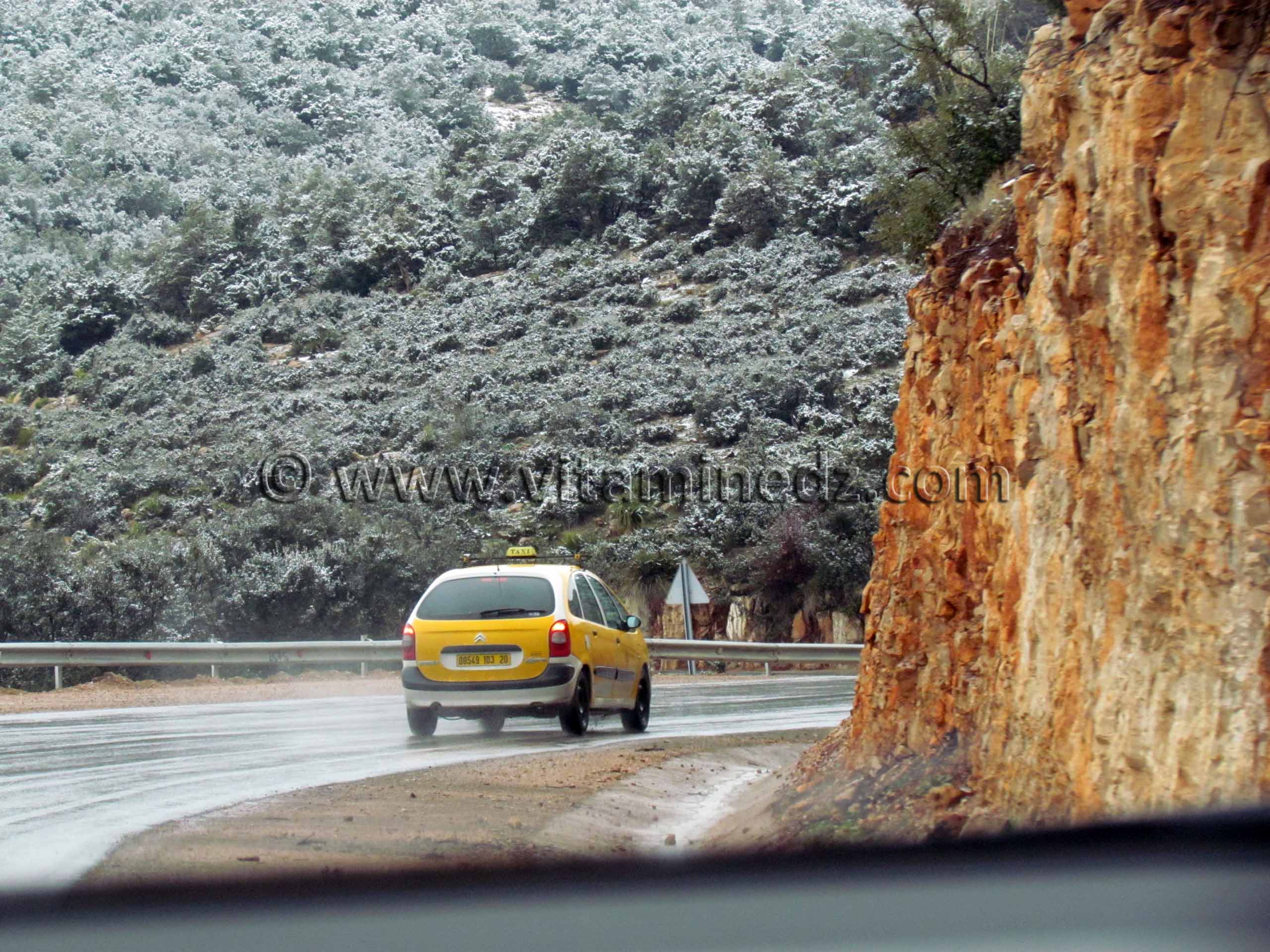Neige à Tlemcen, Terny vers Sebdou le 31 Janvier 2011