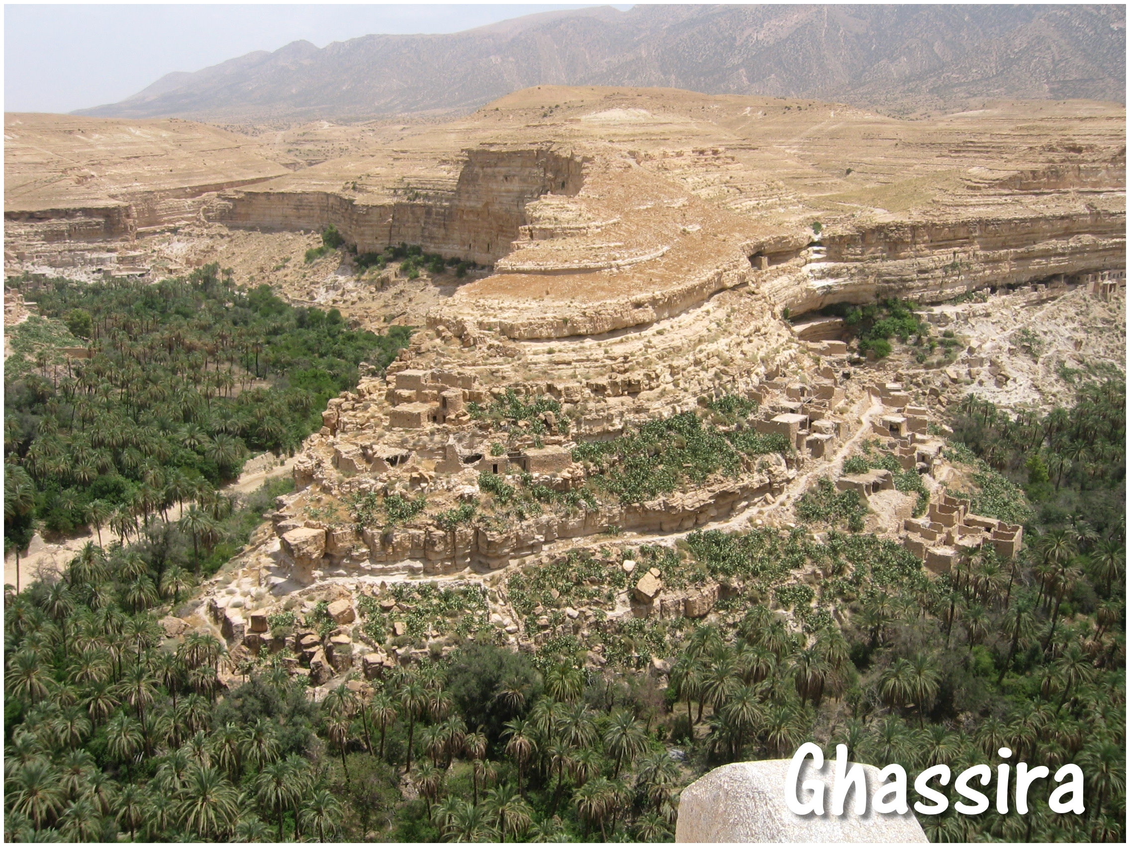 Géographie du Ghoufi - Commune Ghassira - Daira T'kout - Wilaya de Batna