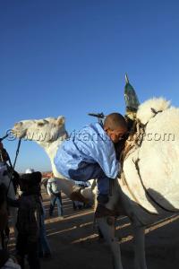 Le petit gagnant de la Course de Méhari au niveau des régions de Tit - 3ème festival du dromadaire Amni dans la région de Tit (40 Km au nord de Tamanrasset)