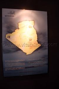 Carte des Météorites Algérie, Musée de l\'Ahaggar (parc culturel de l’Ahaggar)