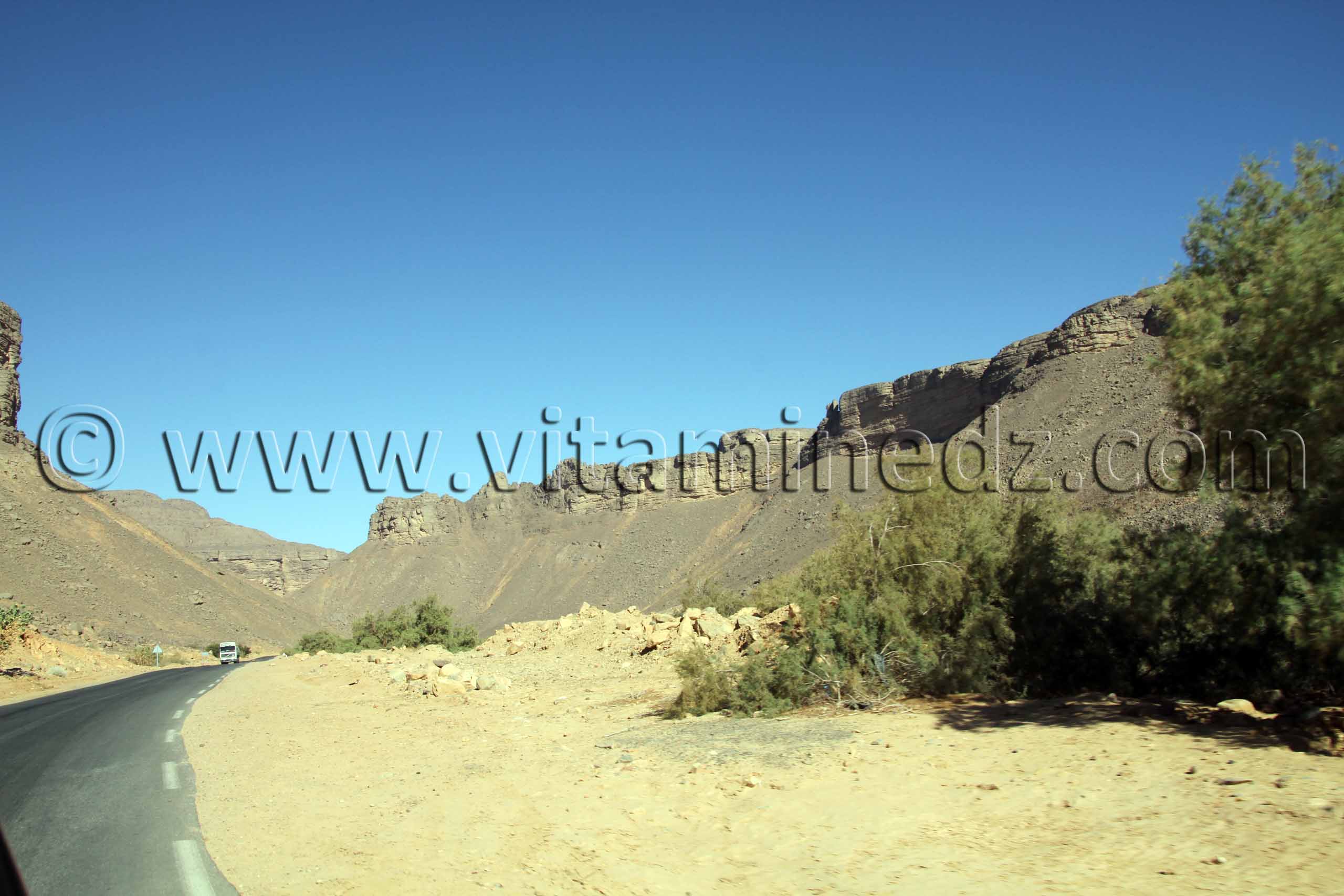 La région de Oued Arak, des canyons de roches dures creusées par le temps une vraie merveille.