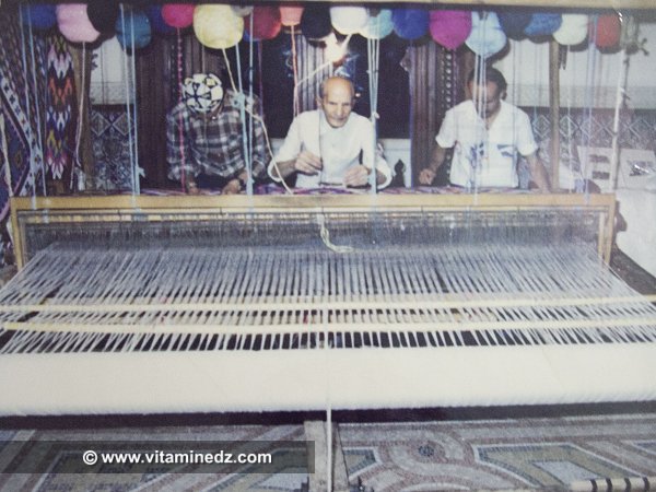 L'un des derniers tisserands de Tlemcen, El Hadj Ali spécialiste du Bourabah Hchaichi