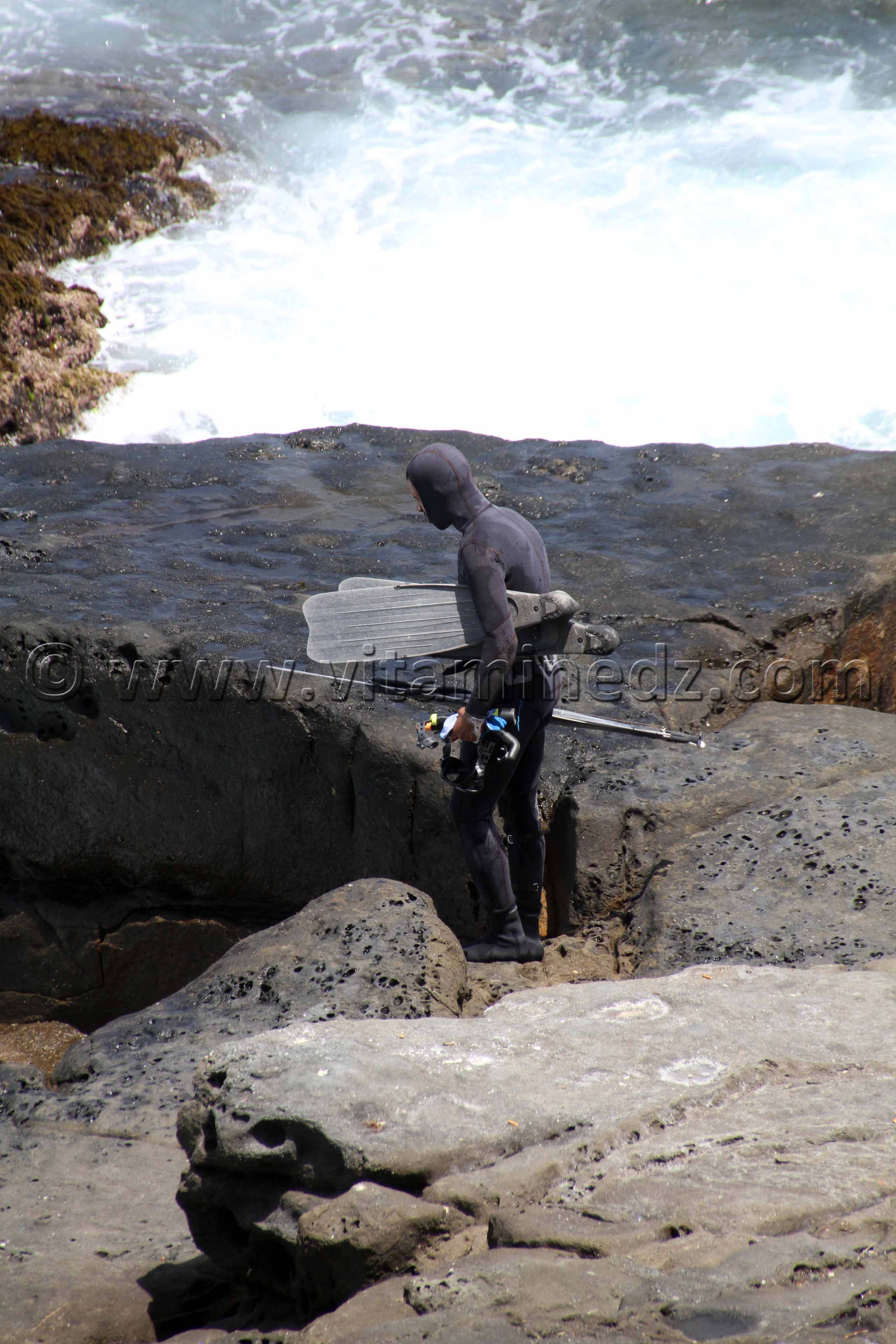 Honaïne, pecheur sous marin