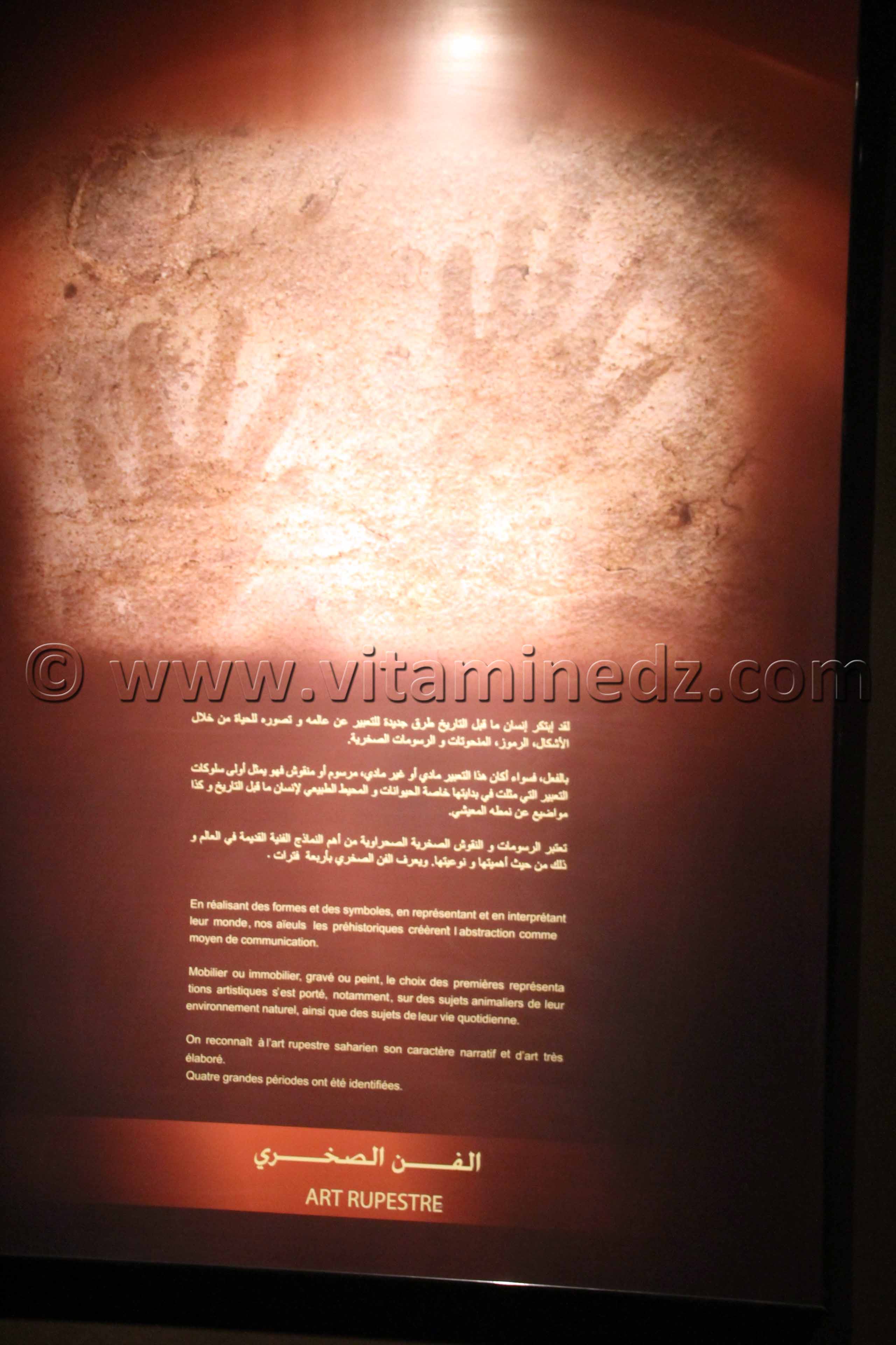 Arts rupestres, Tamanrasset, Musée de l'Ahaggar (parc culturel de l’Ahaggar)