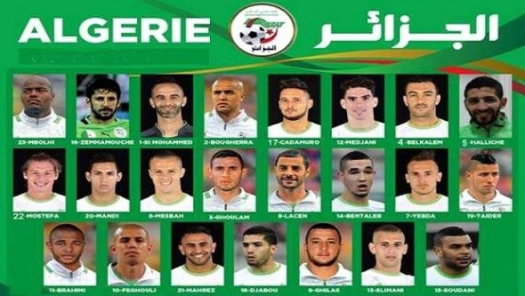 Mondial-2014/Algérie (liste des 23): dix joueurs ont moins de dix sélections