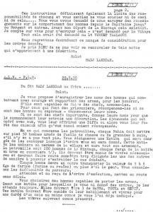 doc FLN A11-2 ET A12 WILAYA 1 DU Cdt El Hadj Lakhder au frères 29/8/1958