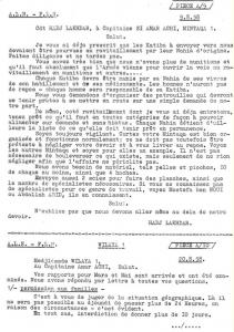 DOC FLN  A9 et A10  WILAYA 1 LETTRE DU Cdt El Hadj Lakhder au Capitaine Amar ACHI chef Mantika 1 DU 9/8/1958