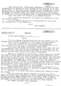 وثيقة افلان ا11 الولاية الاولى من القائد الحاج لخضر الى النقيب عار اشي من 29/9/1958