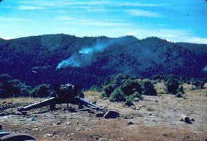 قصف مدفعي عيار 155 على مواقع بجبل شليا تسببت في حرائق مهولة   يابوس  بوحمامة