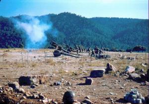 قصف مدفعي عيار 155 على مواقع بجبل شليا يشتبه ان بها مجاهدون يابوس   بوحمامة