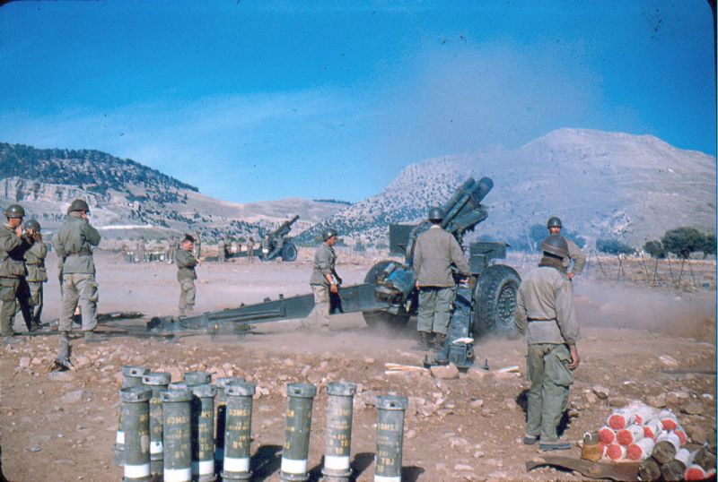 Copie de obusiers de 155/5 le mont de Chélia