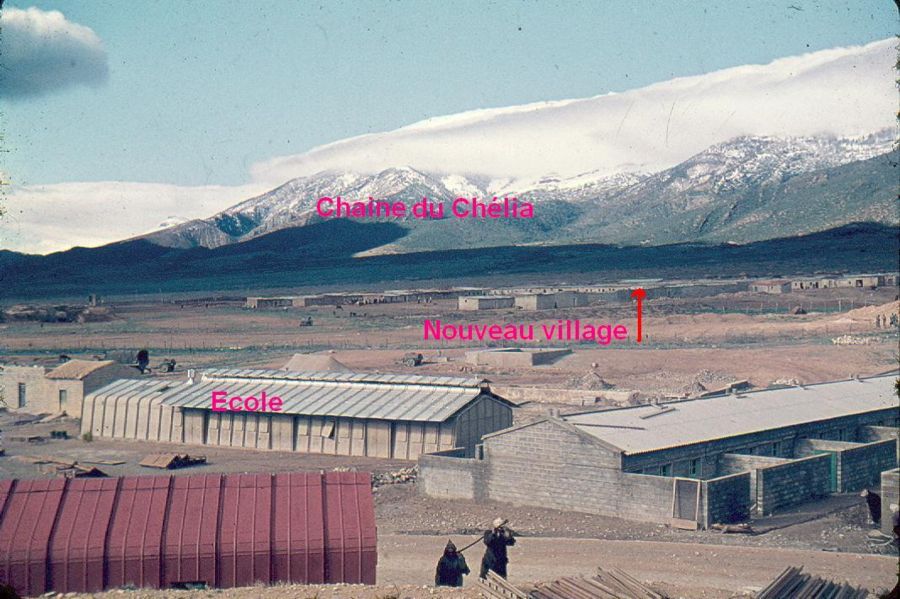 Construction Cité Moghaznis ---harkas---ECOLE 1959 - 1960 à Bouhmama Khenchela