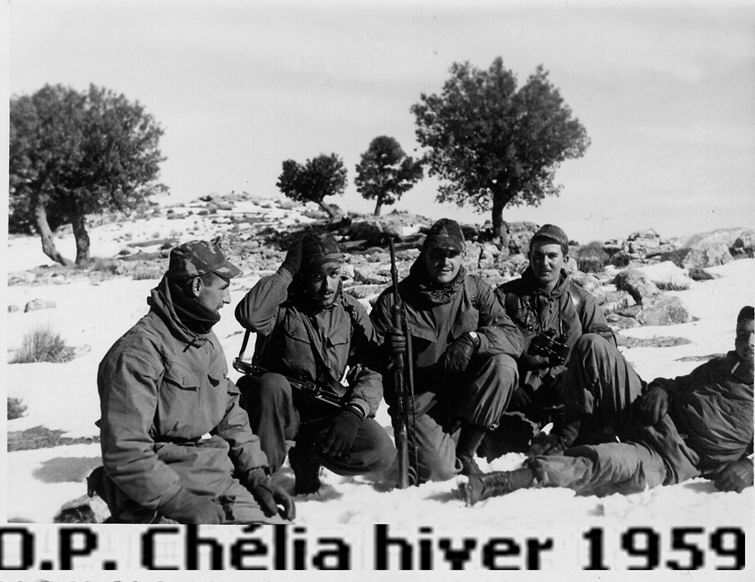 Opération à Chélia en hiver 1959   Yabous  Khenchela