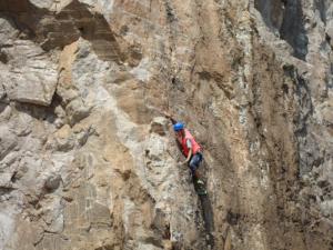 Touat Amazigh, champion d'Algérie d'escalade