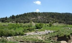 oued yabous bordé d'arbres et de montagnes