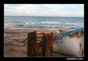 Cap blanc, une pêche rudimentaire avec les moyens du bords
