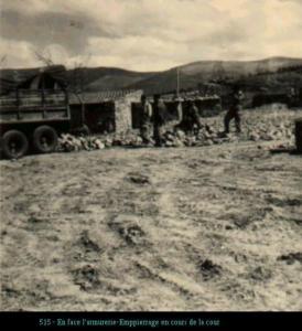 Le poste Les travaux d'empierrage en cours près du fourrier  Tamza