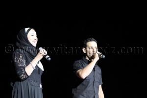 Le couple Benyoucef organisateurs du Concert en faveur des enfants autistes organisé par des musiciens tlemceniens