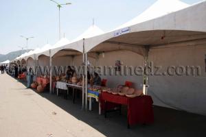 Expo Artisanat Lalla Setti, Poterie de Bider exposée à Tlemcen