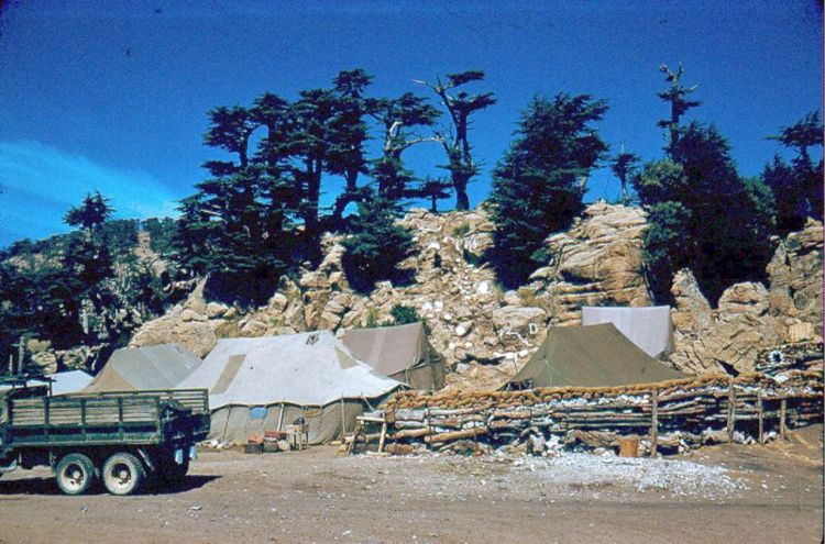 Bouhmama  Camp provisoire de toiles