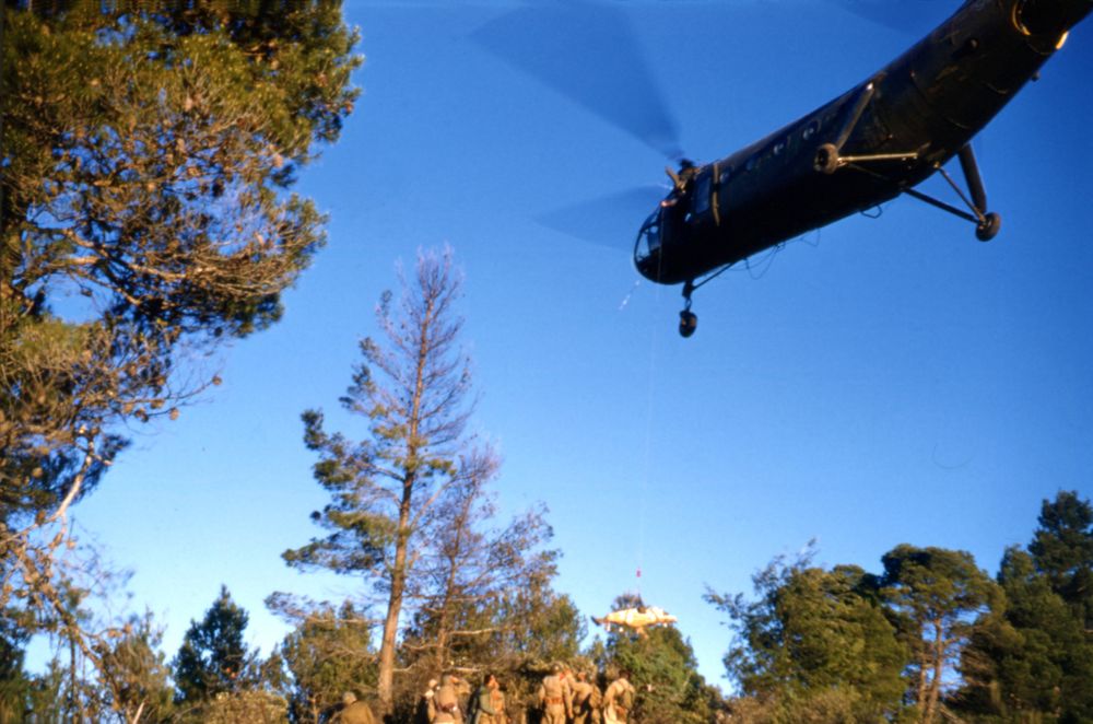 Djebel Khaled hélico évac. moghaznis (harkas) blessés.Yabous