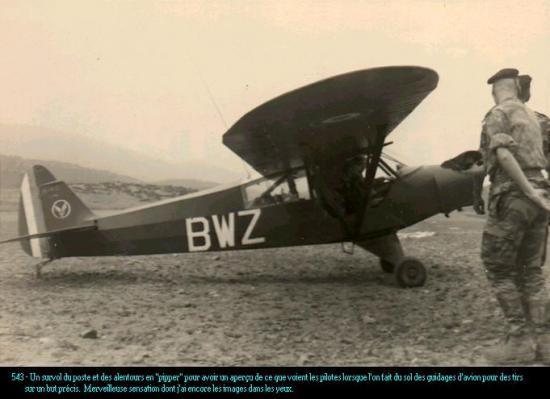 Le poste :descends du piper - But: voir à la place du pilote pour guidage d'avions du sol Ain Mimoun