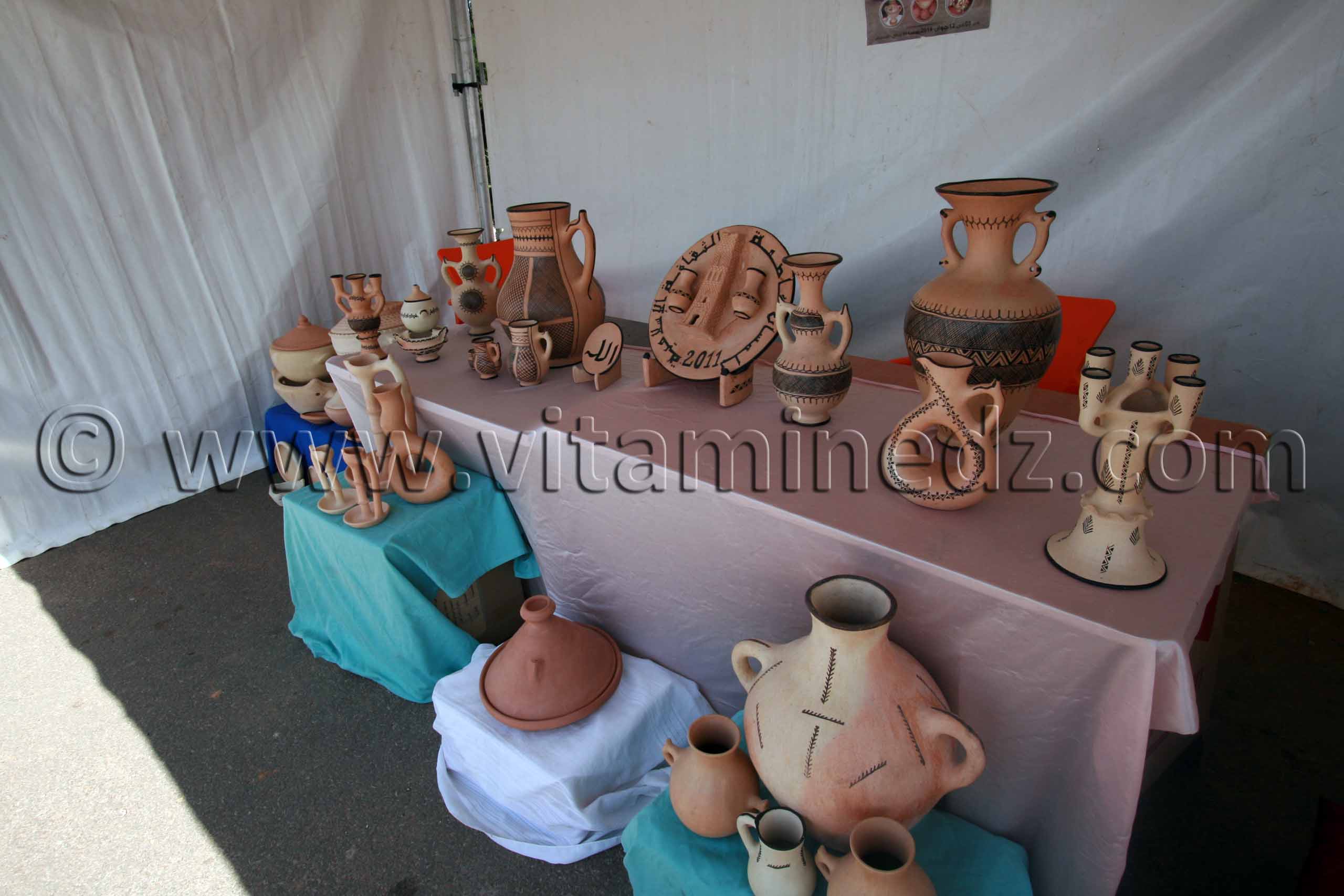 Poterie de Bider exposée à Tlemcen