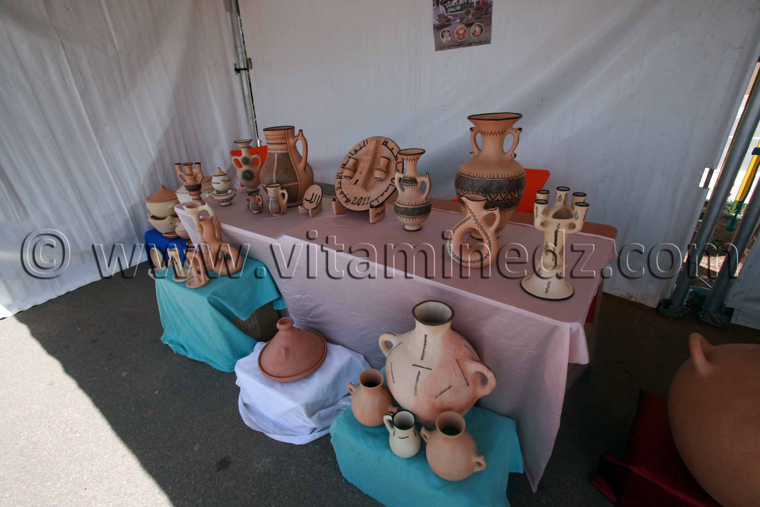 Poterie de Bider exposée à Tlemcen