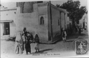 Photo Ancienne de Tlemcen  Rue de Mascara, Mosquée Sidi El Benna