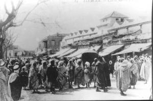 Photo Ancienne de Tlemcen  Marché