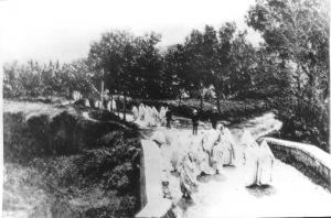 Photo Ancienne de Tlemcen  femmes revenant du cimetière
