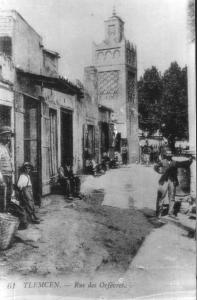 Photo Ancienne de Tlemcen  Rue des Orfèvres, Mosquée Sidi Bellahcene