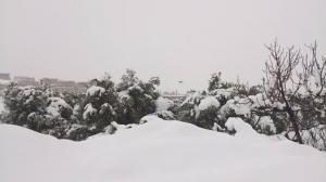 يابوس في فصل الشتاء التلوج تغطي كل شيء تعطيها جمالا على جمال