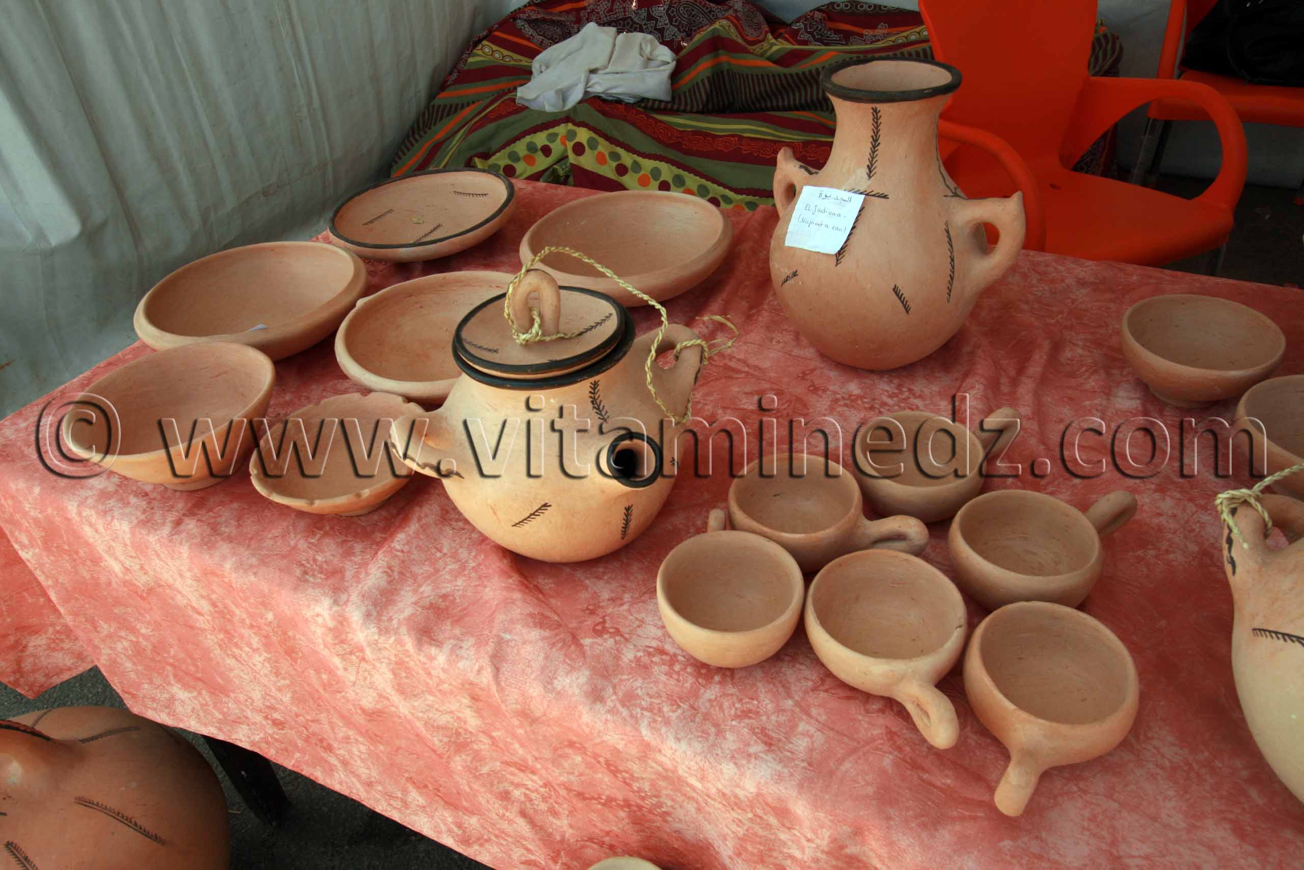 Poterie de Bider exposée à Tlemcen