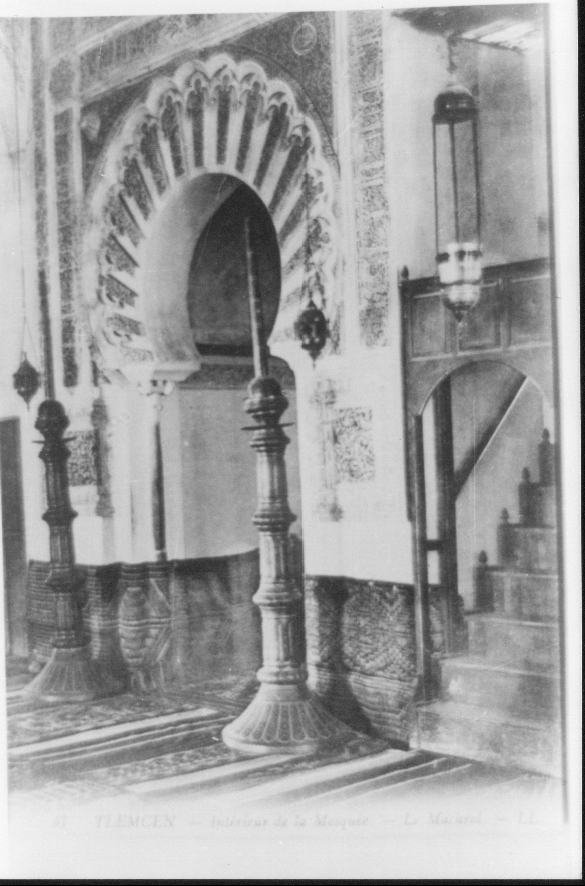 Photo Ancienne de Tlemcen  Mihrab Sidi Boumediene