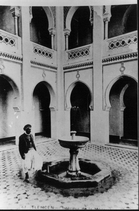 Photo Ancienne de Tlemcen  Interieur Mederssa