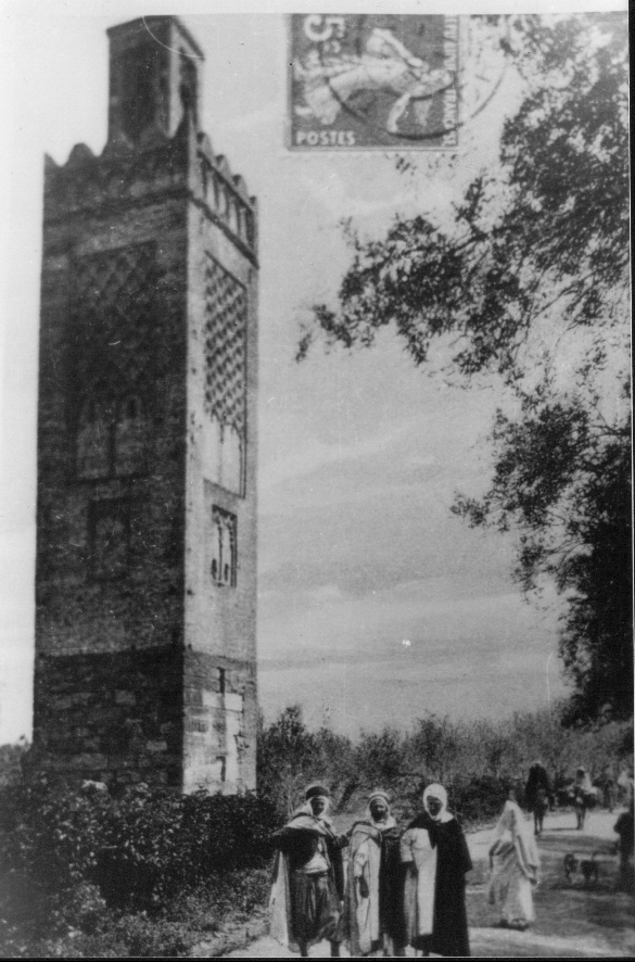 Photo Ancienne de Tlemcen  Minaret d'Agadir