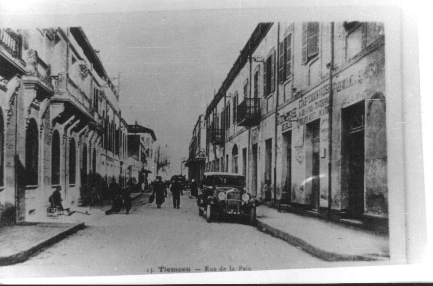 Photo Ancienne de Tlemcen  Rue de la Paix