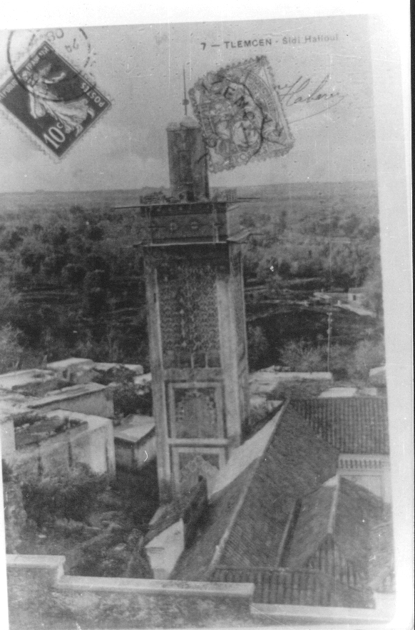 Photo Ancienne de Tlemcen  Minaret Sidi Haloui