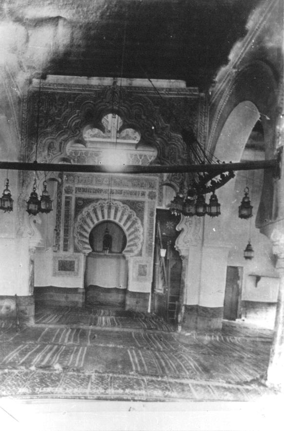 Photo Ancienne de Tlemcen  interieur de la grande mosquée