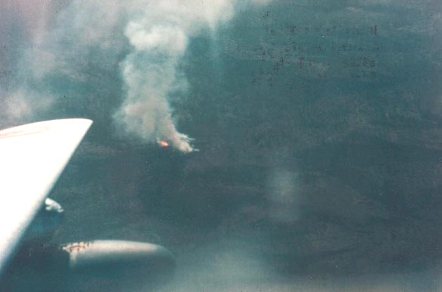 Napalm sur le djebel Chélia