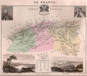 Carte ancienne d'Algérie