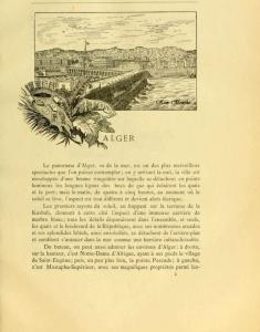 Alger  Vieux livre relatant l\'Algérie