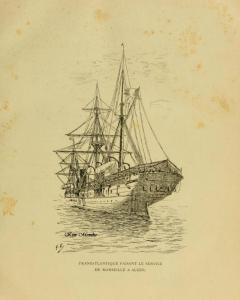 Le transatlantique Marseille - Alger ; Vieux livre relatant l\'Algérie