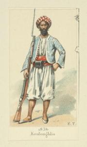 Guerrier Ottoman Koulouglis (métisse arabe et Turc principalement parfois métisse turc et berbère )