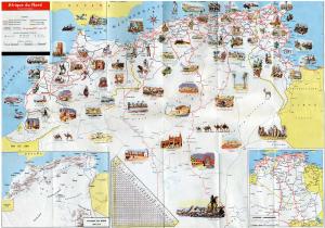 Carte Touristique Affrique du Nord