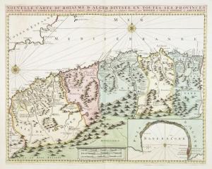 Carte de l'Algerie en 1720