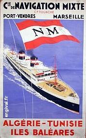 Affiche ancienne d\'Algérie, Tunisie et Maroc ... (Publicité, Propagande, Tourisme)