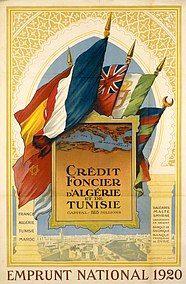 Affiche ancienne d\'Algérie, Tunisie et Maroc ... (Publicité, Propagande, Tourisme)